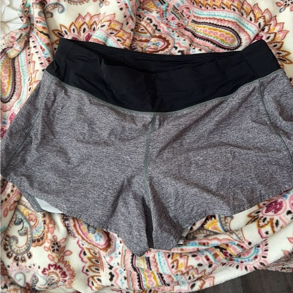 grey lululemon shorts
